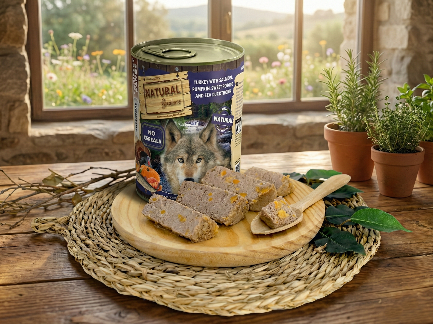 Paté Completo de Pavo y Salmón "SIN CEREALES + DIGESTIVO & PIEL SANA" para Perro Adulto/Senior cualquier tamaño