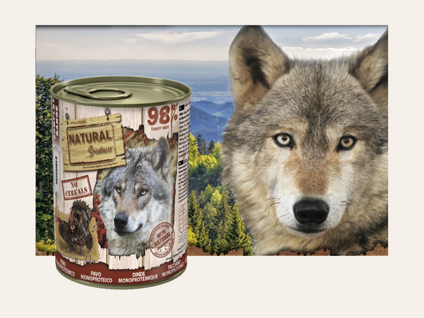 Mousse Completo de Pavo"SIN CEREALES + DIGESTIVO & MUSCULAR" para Perro Adulto/Senior cualquier tamaño