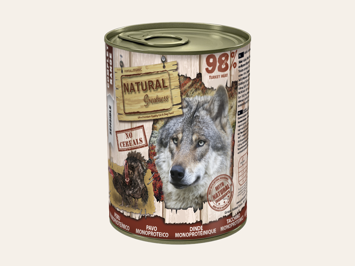 Mousse Completo de Pavo"SIN CEREALES + DIGESTIVO & MUSCULAR" para Perro Adulto/Senior cualquier tamaño