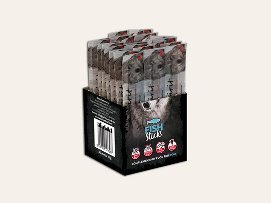 Snack Complementario Barritas de Pescado, Pollo e Hígado de Cerdo "SIN CEREALES + DIGESTIÓN ÓPTIMA & VITALIDAD" para todo tipo y edad de Perro cualquier edad y tamaño