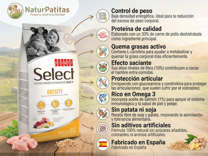 Pienso Veterinario de Pollo CON CEREALES + CONTROL DE PESO y PROTECCIÓN ARTICULAR para Perro Adulto/Senior Tamaño Mediano (también Esterilizados)