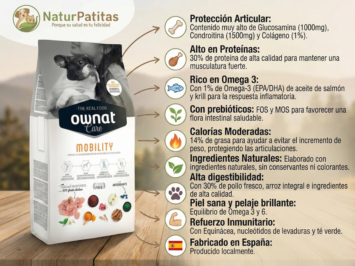 Pienso completo de Pollo fresco con Colágeno y Krill para Perro con problemas articulares