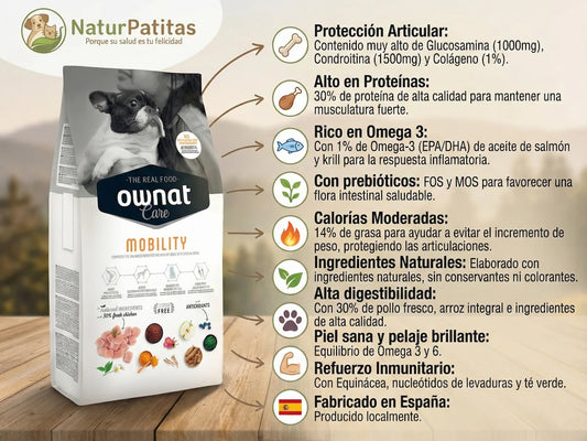 Pienso completo de Pollo fresco con Colágeno y Krill para Perro con problemas articulares