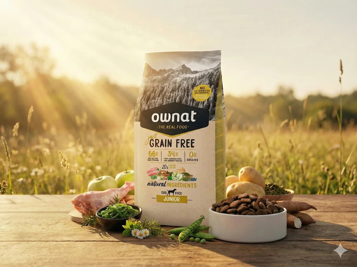 Pienso completo de Pollo fresco sin cereales para Perro cachorro con alta proteína