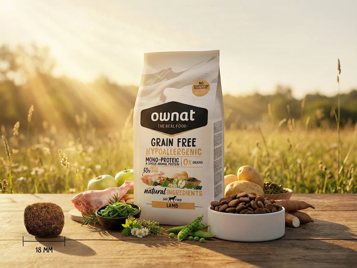 Pienso hipoalergénico de 50% Cordero fresco para Perro sin cereales con condroprotectores