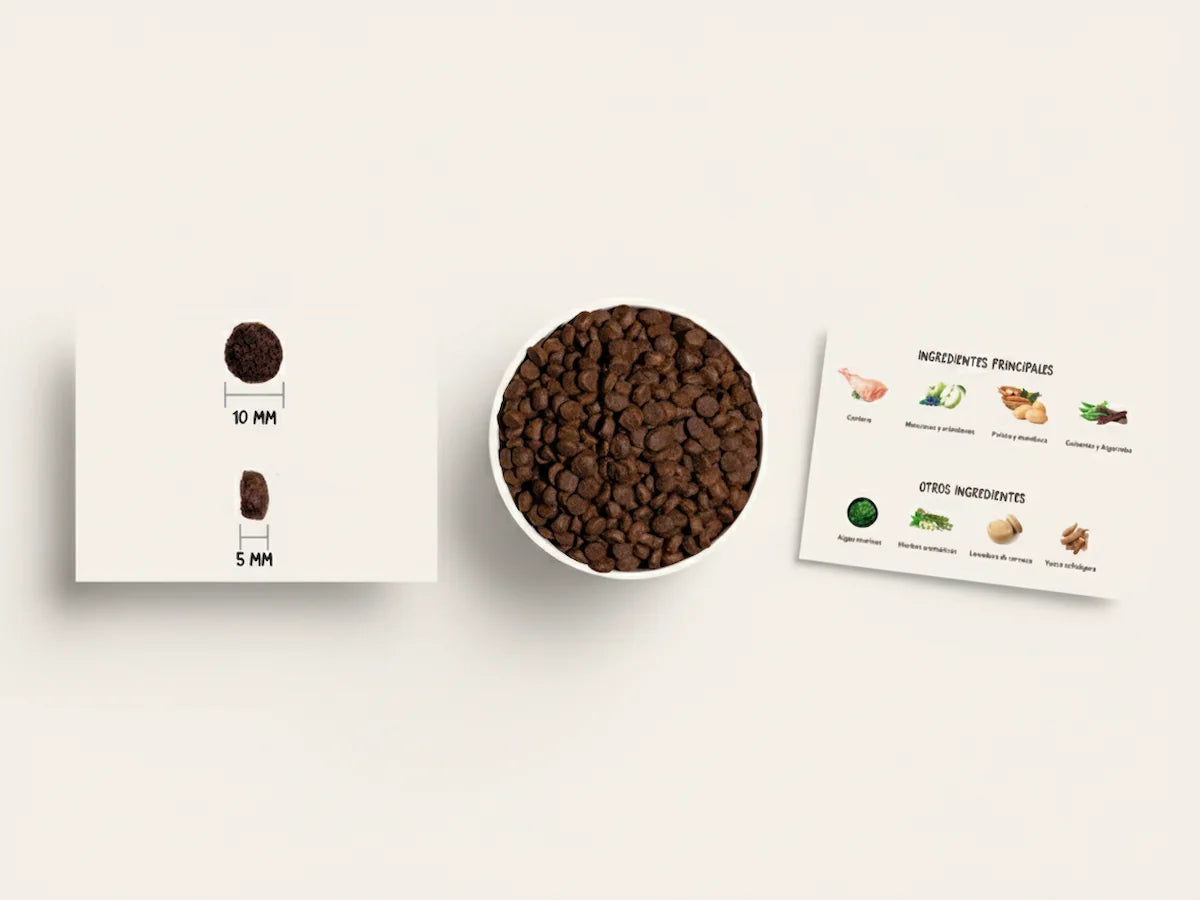 Pienso natural sin cereales con 40% cordero fresco para perro de raza pequeña