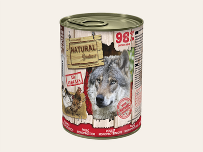 Mousse Completo de Pollo "SIN CEREALES + DIGESTIVO" para Perro Adulto/Senior cualquier tamaño