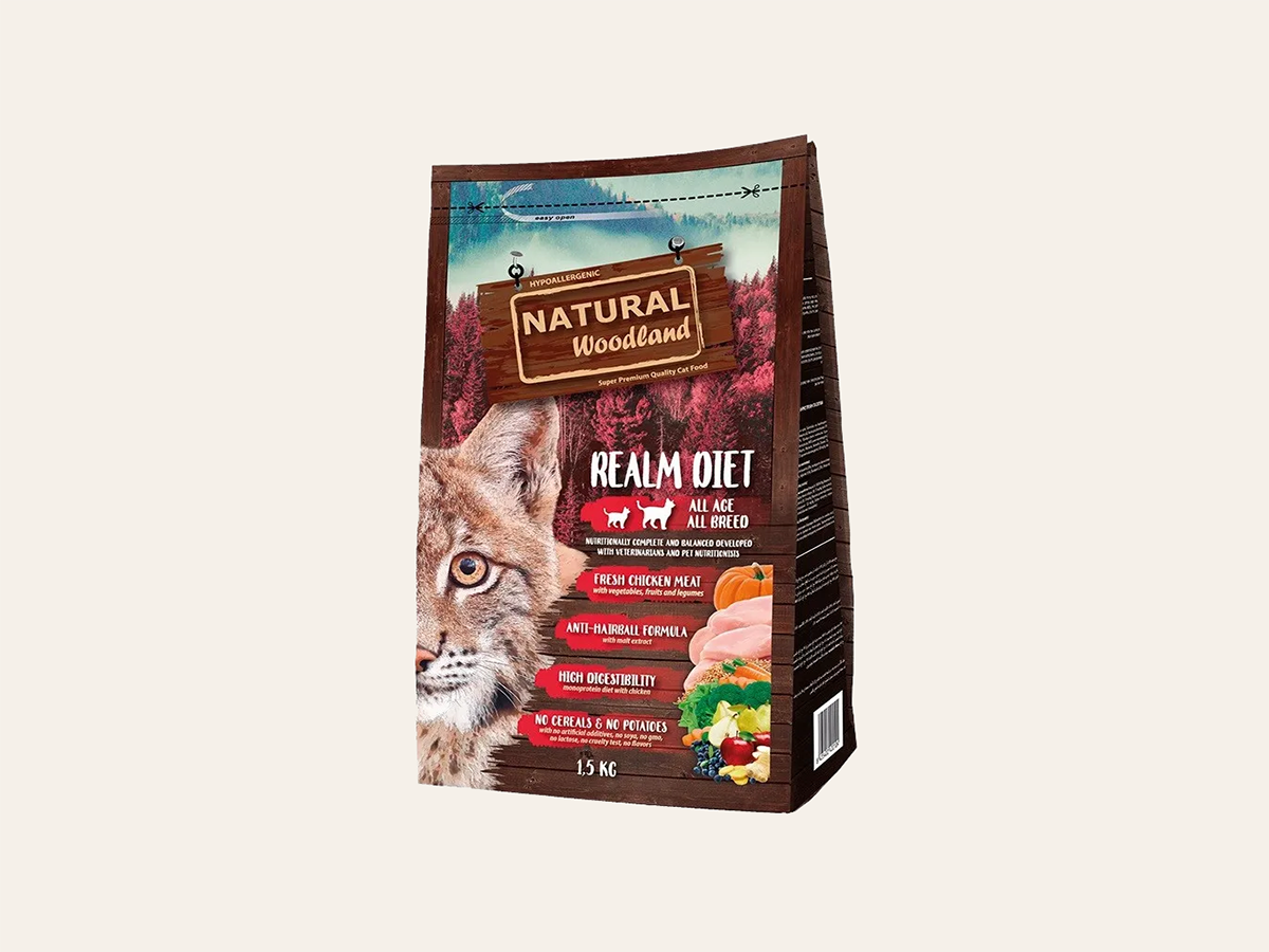 Pienso de POLLO "SIN CEREALES + MUSCULATURA FUERTE & CONTROL BOLAS DE PELO" para Gato cualquier edad
