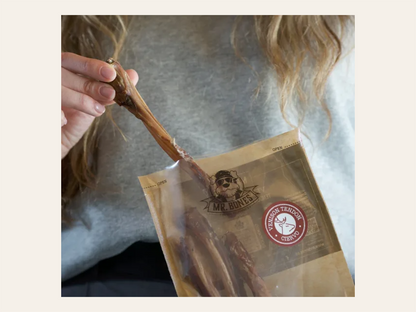 Snack dental natural de 100% Tendón de Ciervo deshidratado para Perro de larga duración