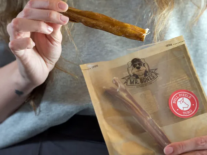 Snack natural de 100% Nervio de Toro deshidratado para Perro limpieza dental