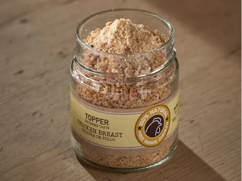 Topper natural de 100% Pechuga de Pollo deshidratada para Perro y Gato