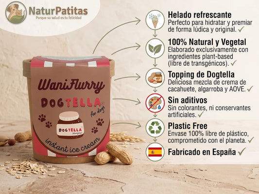 Helado de DogTella CON CEREALES + HIDRATACIÓN y ALTA DIGESTIBILIDAD para Perro Junior/Adulto/Senior (también Esterilizado)