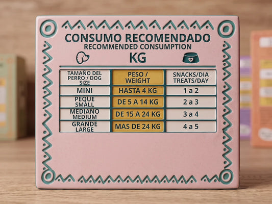 Snack Funcional de Garbanzo, Manzana y Canela SIN CEREALES + CONTROL DE PESO y CUIDADO DIABETES para Perro de Todas las Edades y Tamaños (también Esterilizados)